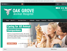 Tablet Screenshot of oakgroveanimalhospital.net